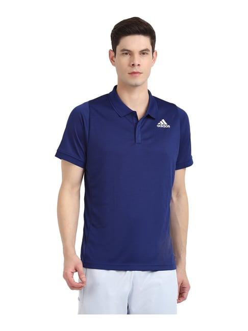 adidas blue polo t-shirt