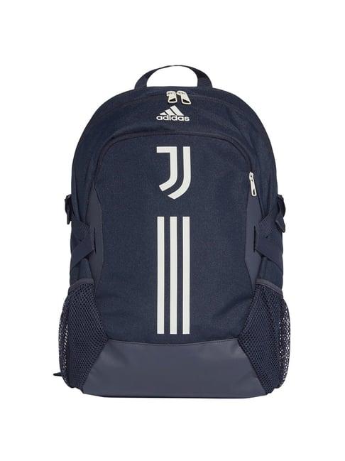 adidas blue printed medium backpack