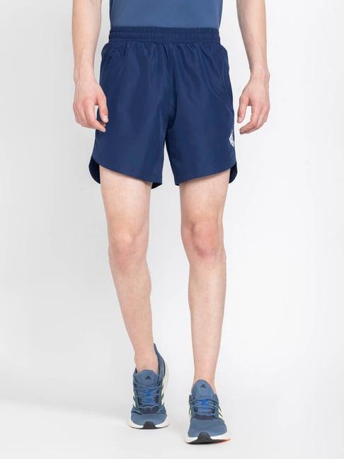 adidas blue regular fit sports shorts