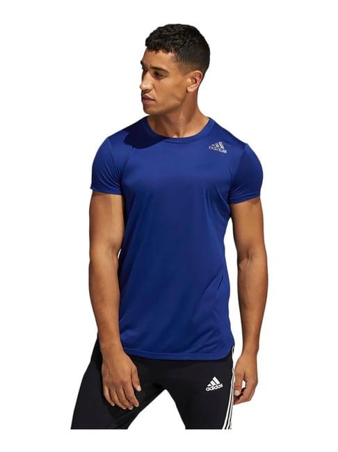 adidas blue round neck t-shirt