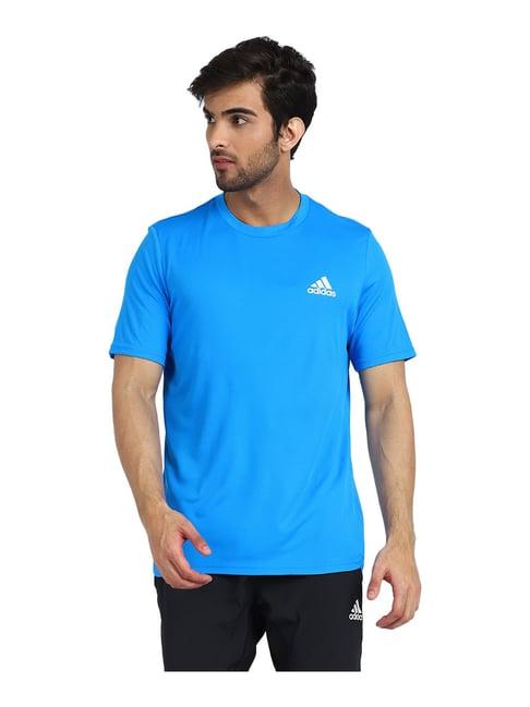 adidas blue round neck t-shirt