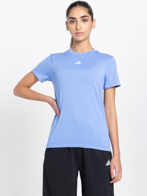adidas blue running t-shirt