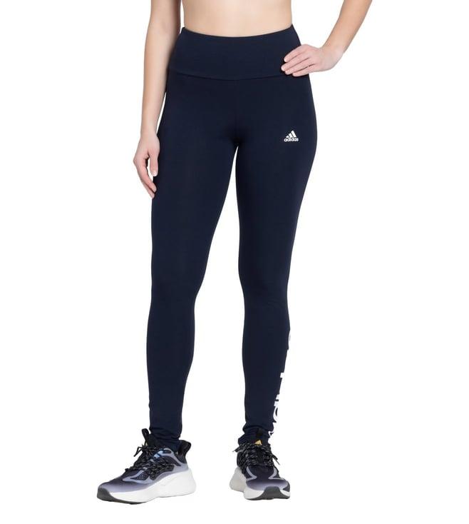 adidas blue w lin leg tights