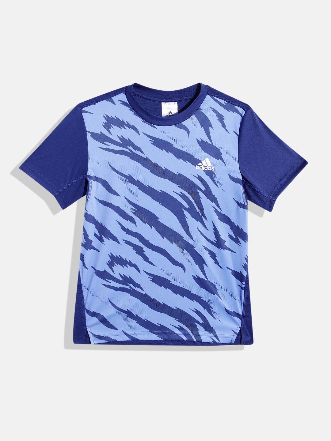 adidas boys abstract printed f camo aop t-shirt