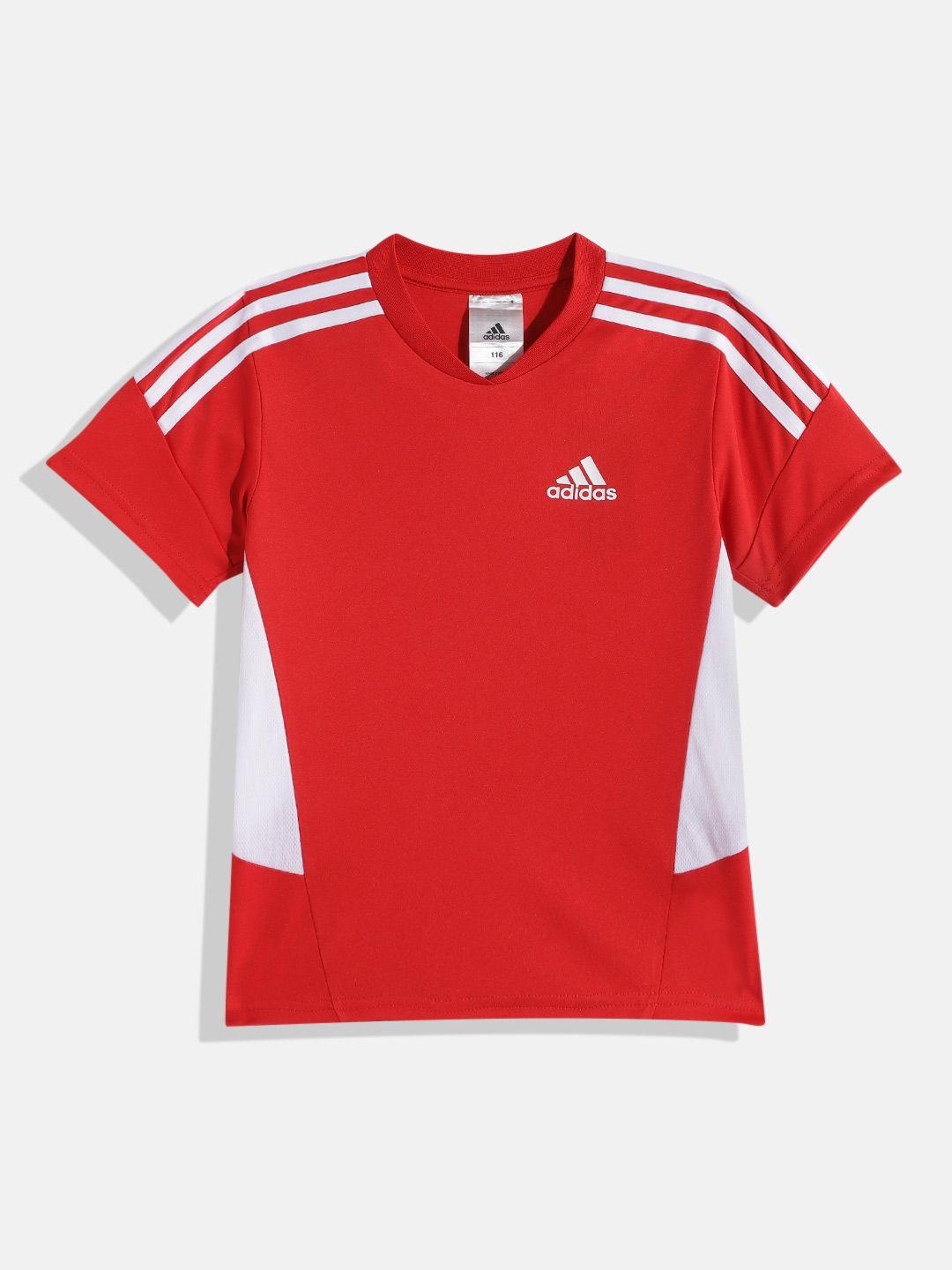 adidas boys brand logo detail aeroready t-shirt