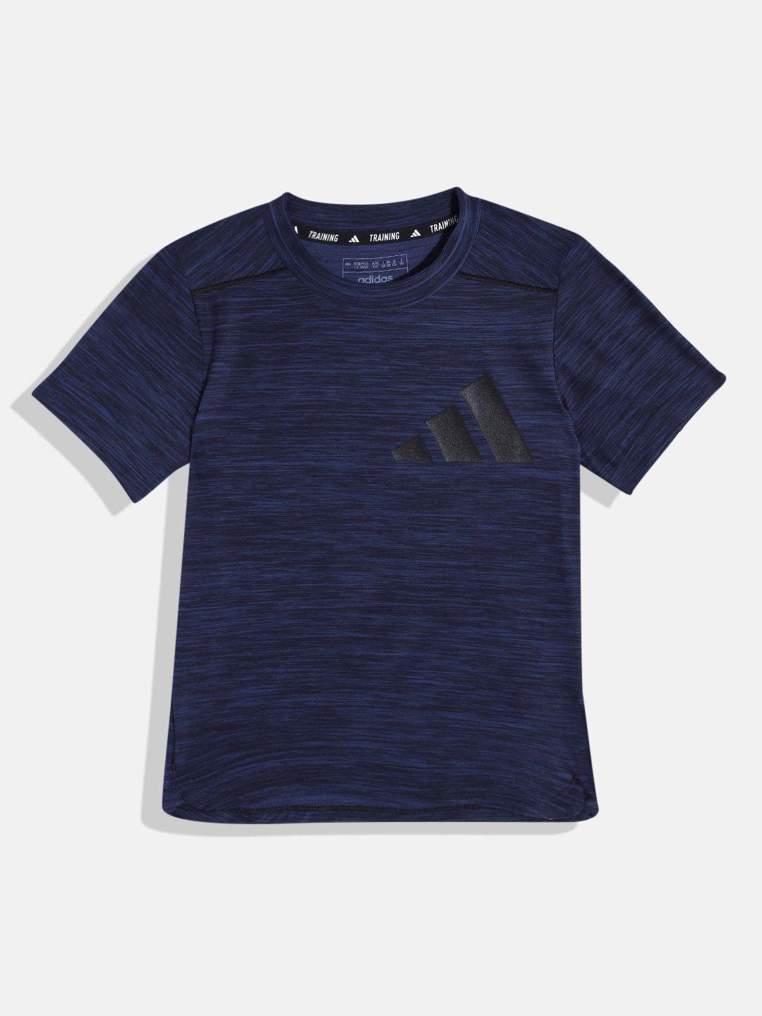 adidas boys striped ti heath tee aeroready sports t-shirt