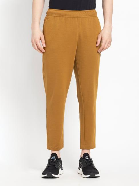 adidas brown regular fit sports trackpants