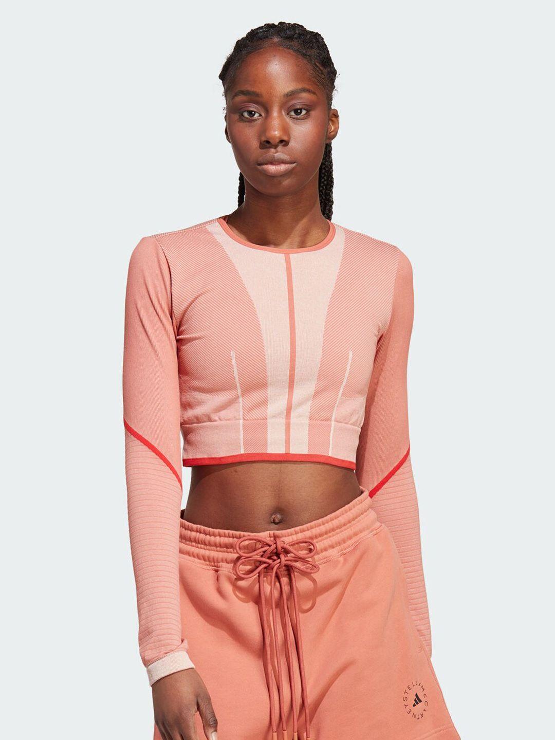 adidas by stella mccartney asmc tst truestrength long sleeve crop top