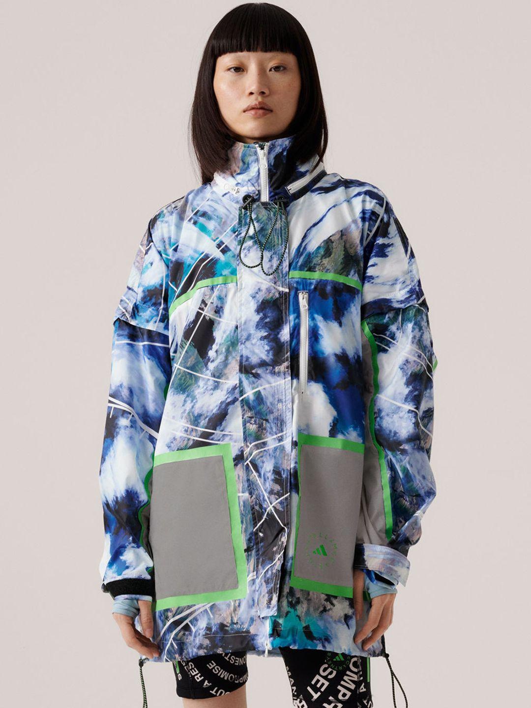 adidas by stella mccartney packable jacket printed