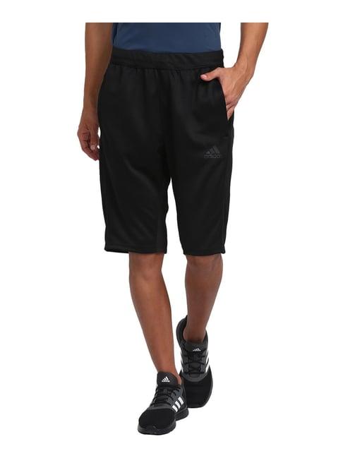 adidas city black slim fit long shorts