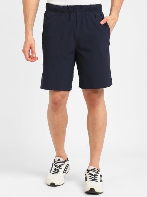 adidas dark navy striped shorts