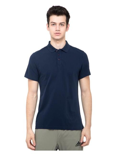 adidas ess base conavy regular fit polo t-shirt