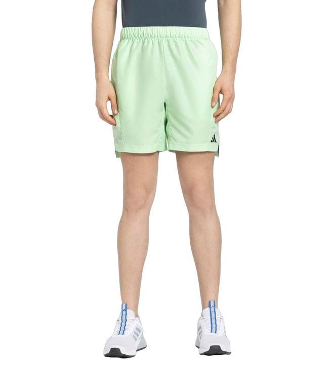 adidas green logo regular fit shorts