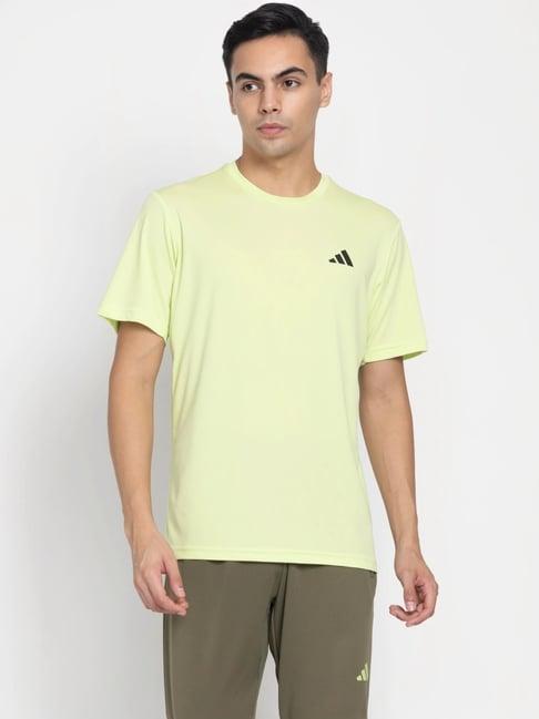 adidas green regular fit t-shirt