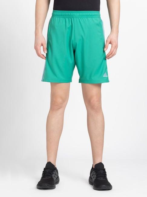 adidas green regular fit tiro sports shorts