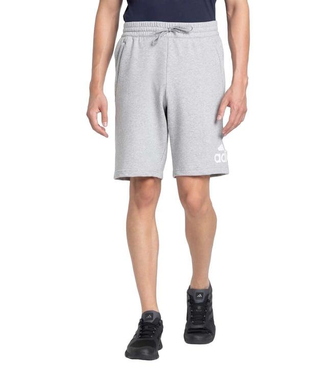 adidas grey logo regular fit shorts