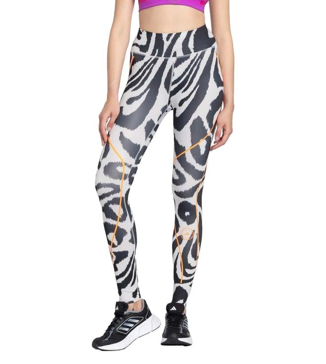 adidas grey printed fitted tights