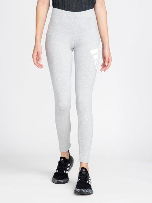 adidas grey printed regular fit w fi bos tights