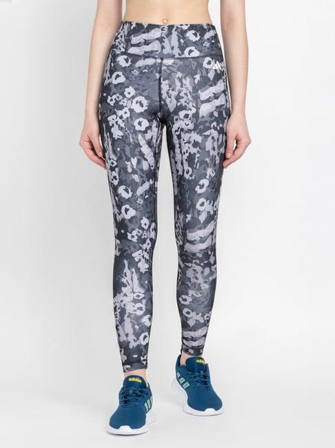 adidas grey printed training tights