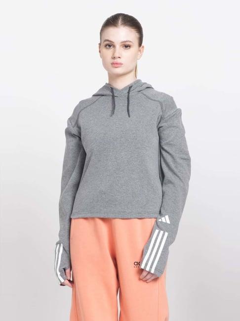 adidas grey regular fit hoodie