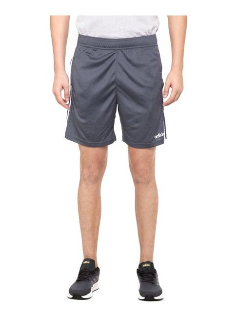 adidas grey regular fit self pattern shorts