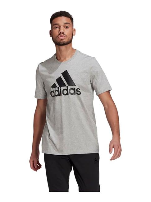 adidas grey round neck t-shirt