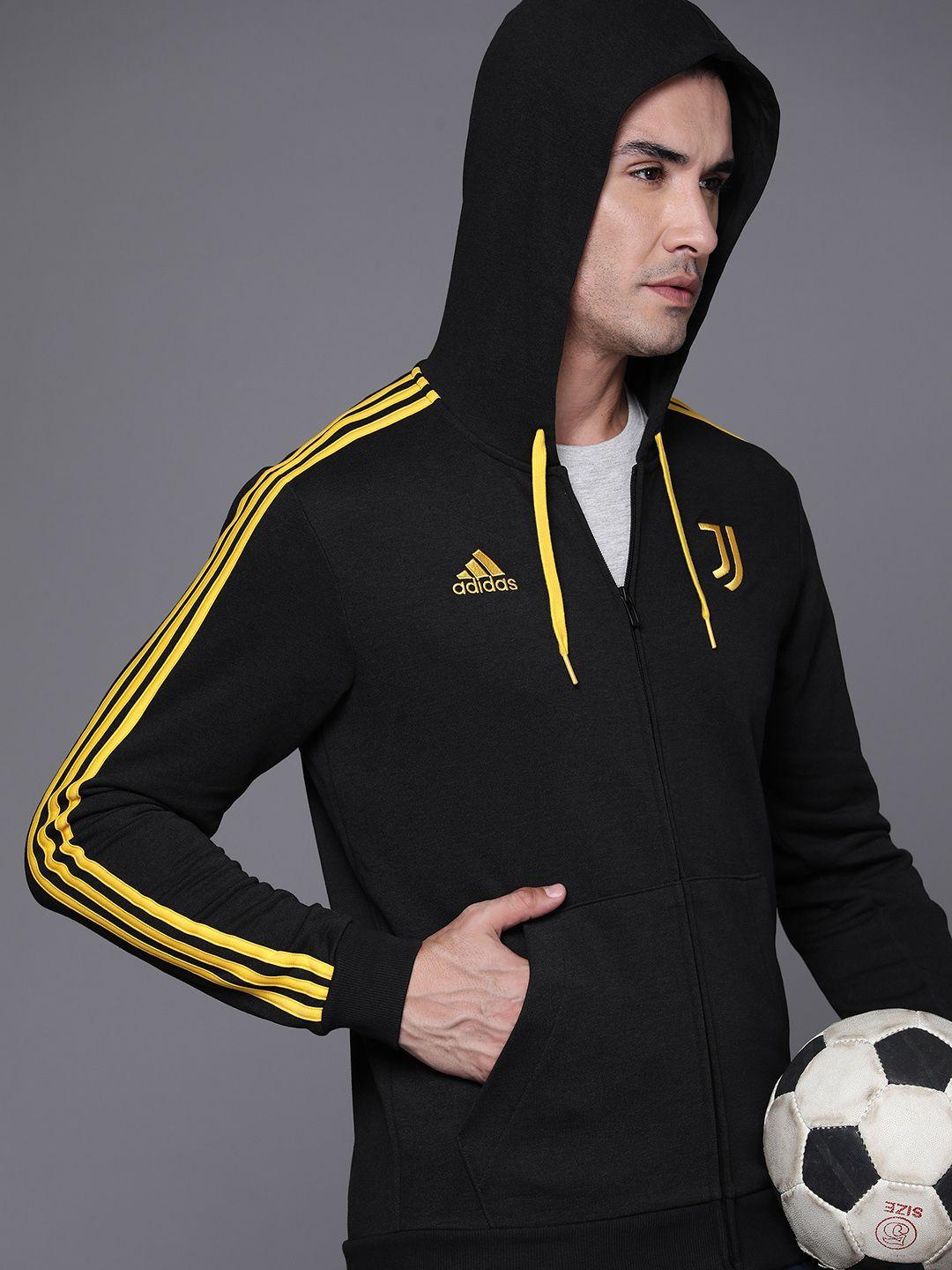 adidas juventus f.c. dna full zip hooded sweatshirt