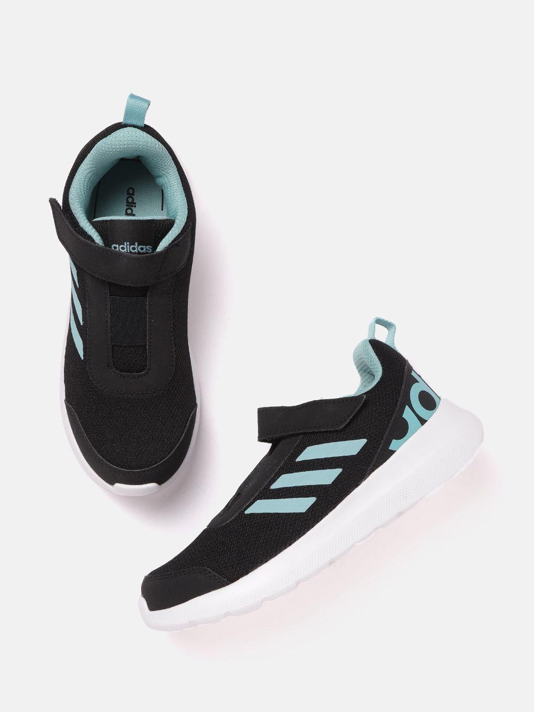 adidas kids black woven design adi icon 1.0 k sneakers