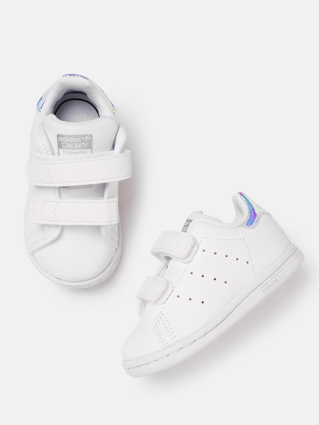 adidas kids perforated stan smith sneakers