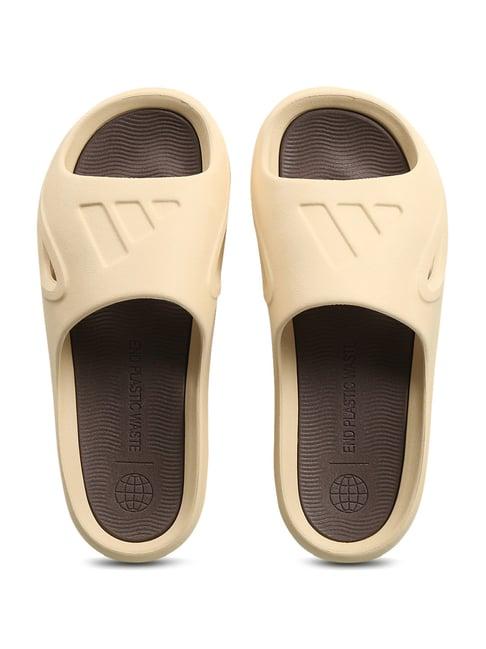 adidas men's adicane slide beige slides