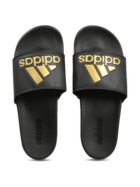 adidas men's adilette comfort black slides