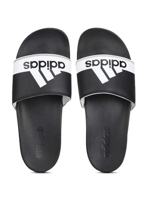 adidas men's adilette comfort unisex carbon black slides