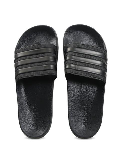 adidas men's adilette shower black slides