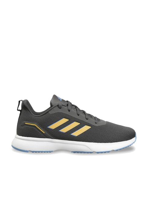 adidas men's aditron grey running shoes