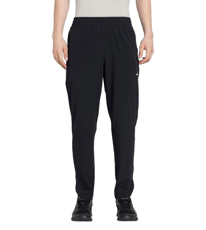 adidas men's black wo wvn regular fit trackpants