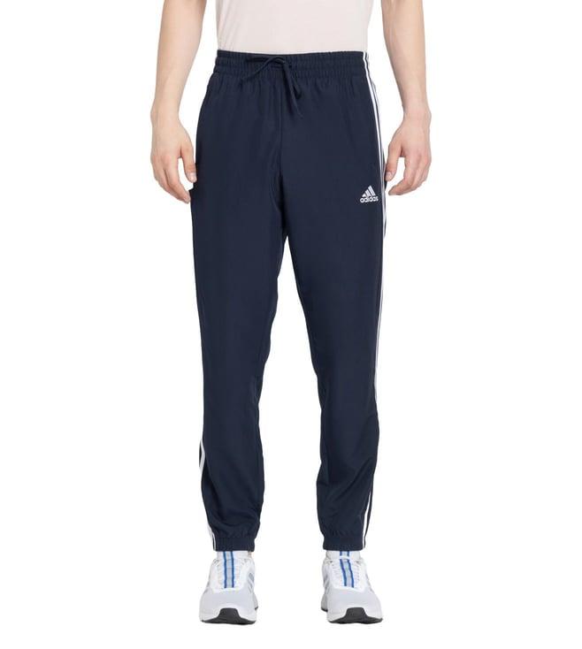 adidas men's blue m 3s wv e pt regular fit trackpants