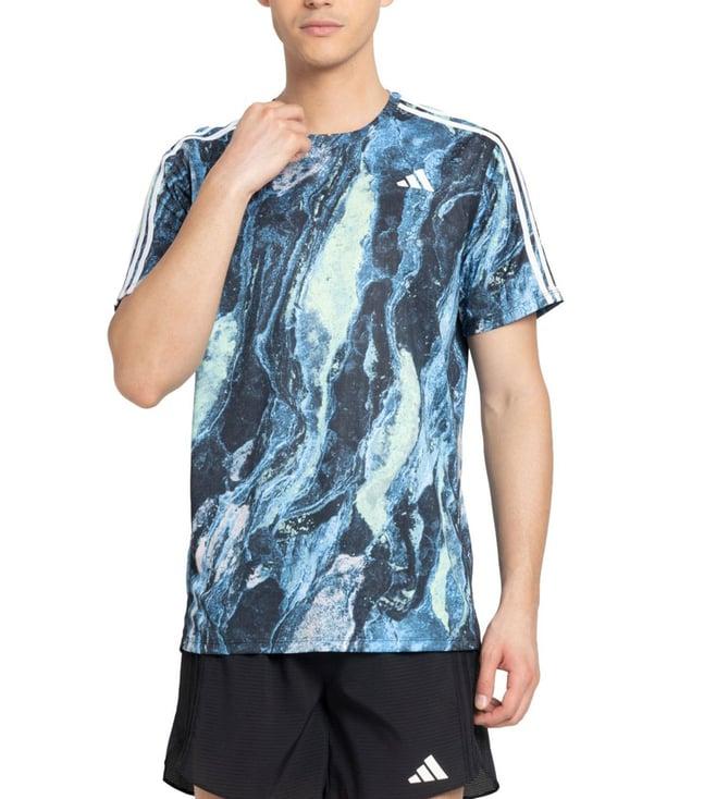 adidas men's blue otr mftp regular fit t-shirt