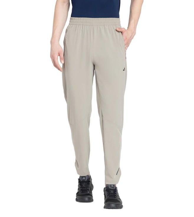 adidas men's green wo wvn regular fit trackpants