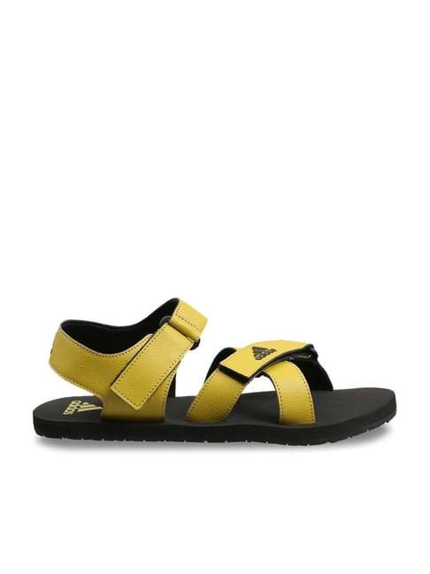 adidas men's hengat m yellow floater sandals