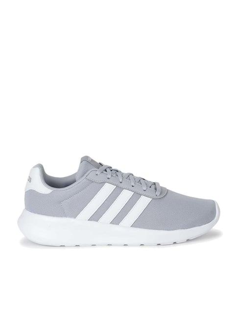 adidas men's lite racer 3.0 silver running shoes