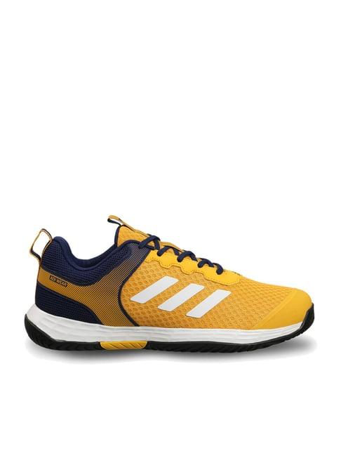 adidas men's milyenl tennis star gold tennis shoes