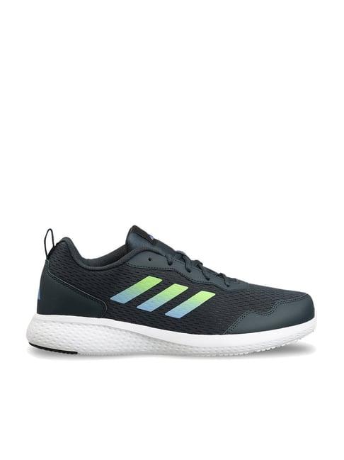 adidas men's restound steel blue running shoes