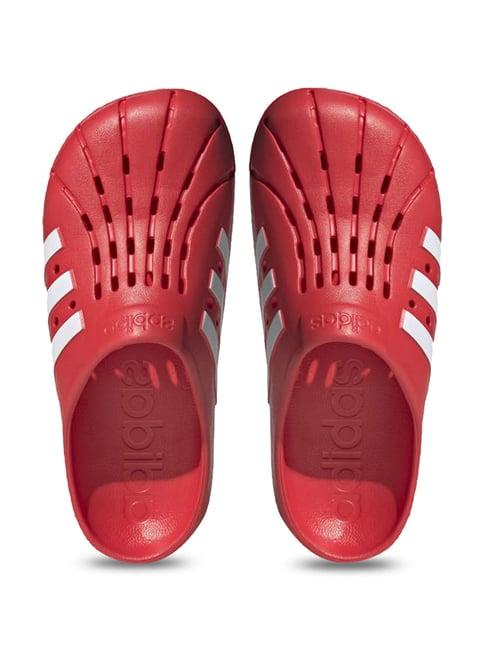 adidas men's starlette red mule shoes