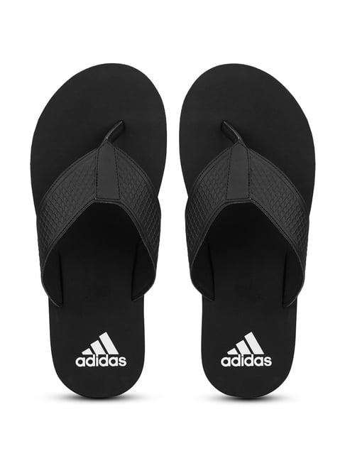 adidas men's urbanscape carbon black flip flops