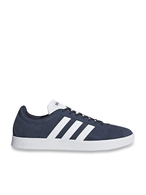 adidas men's vl court 2.0 navy sneakers