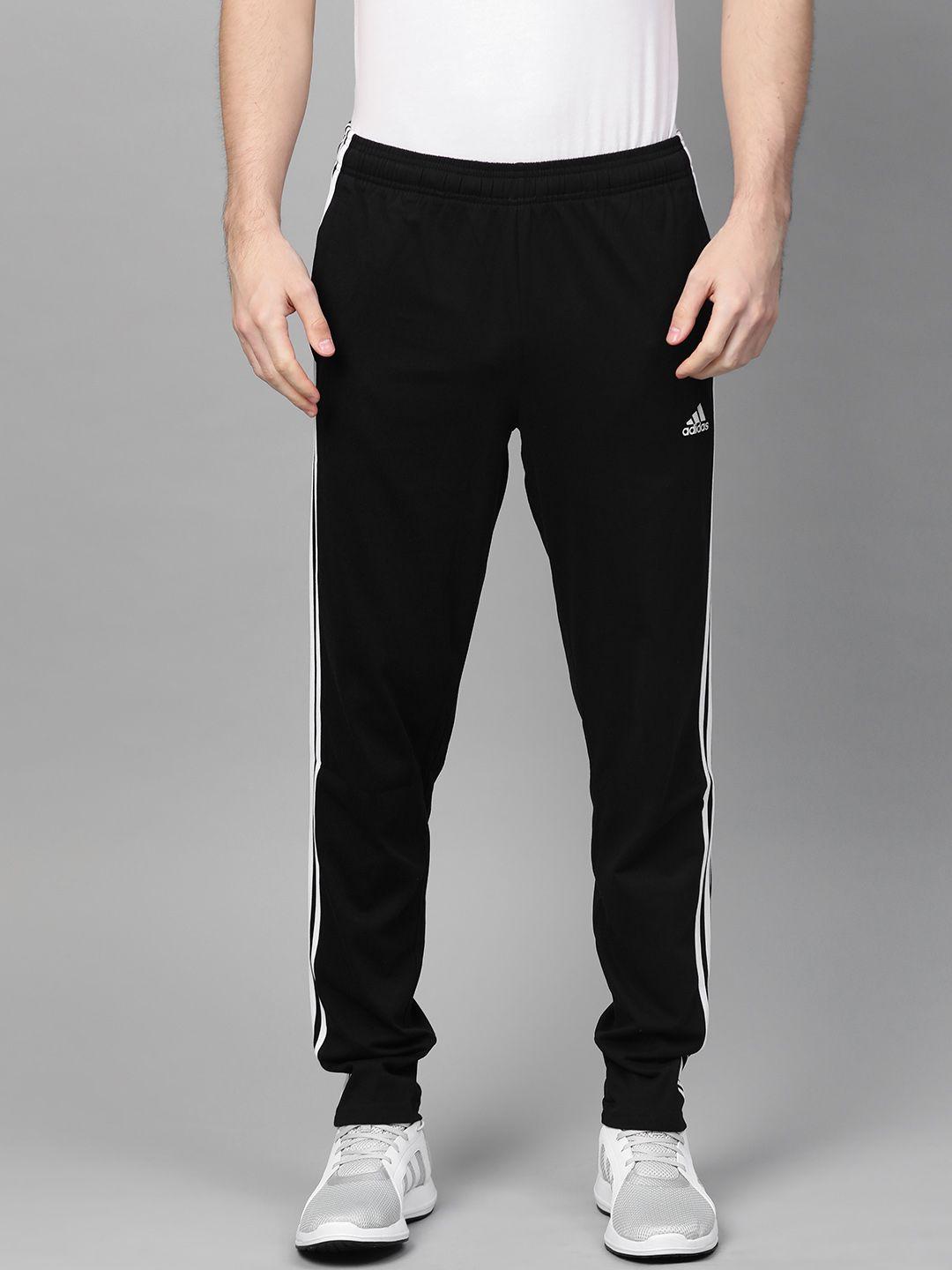 adidas men black essential training sj solid sustainable pants