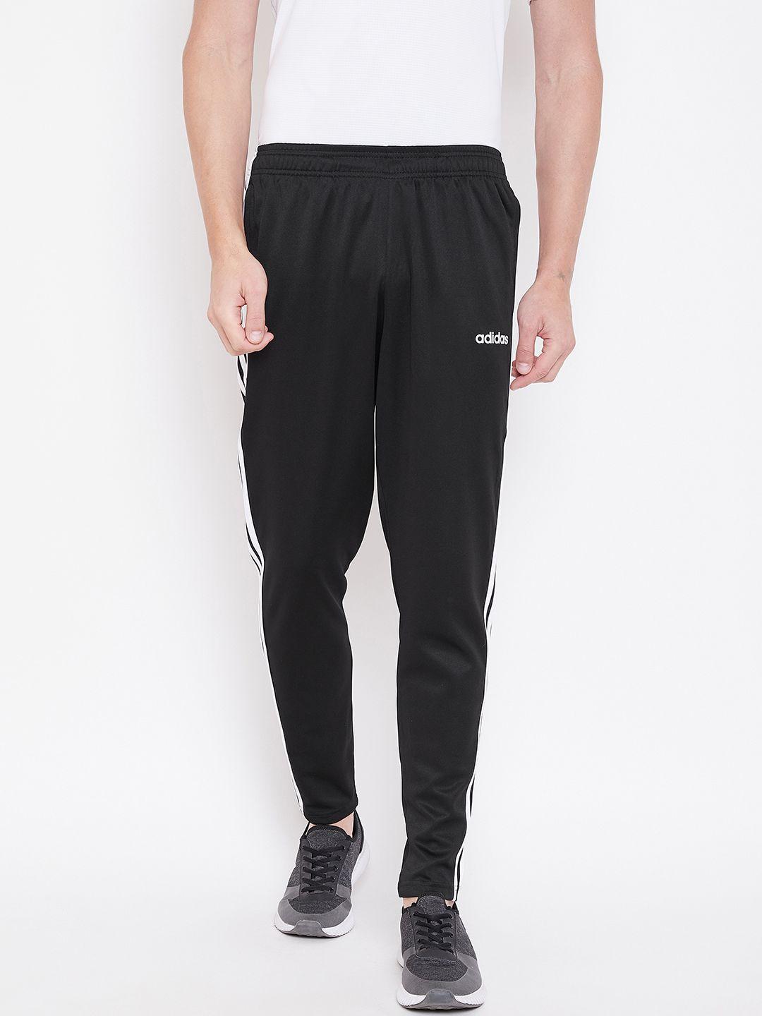 adidas men black essentials classics solid sustainable track pants