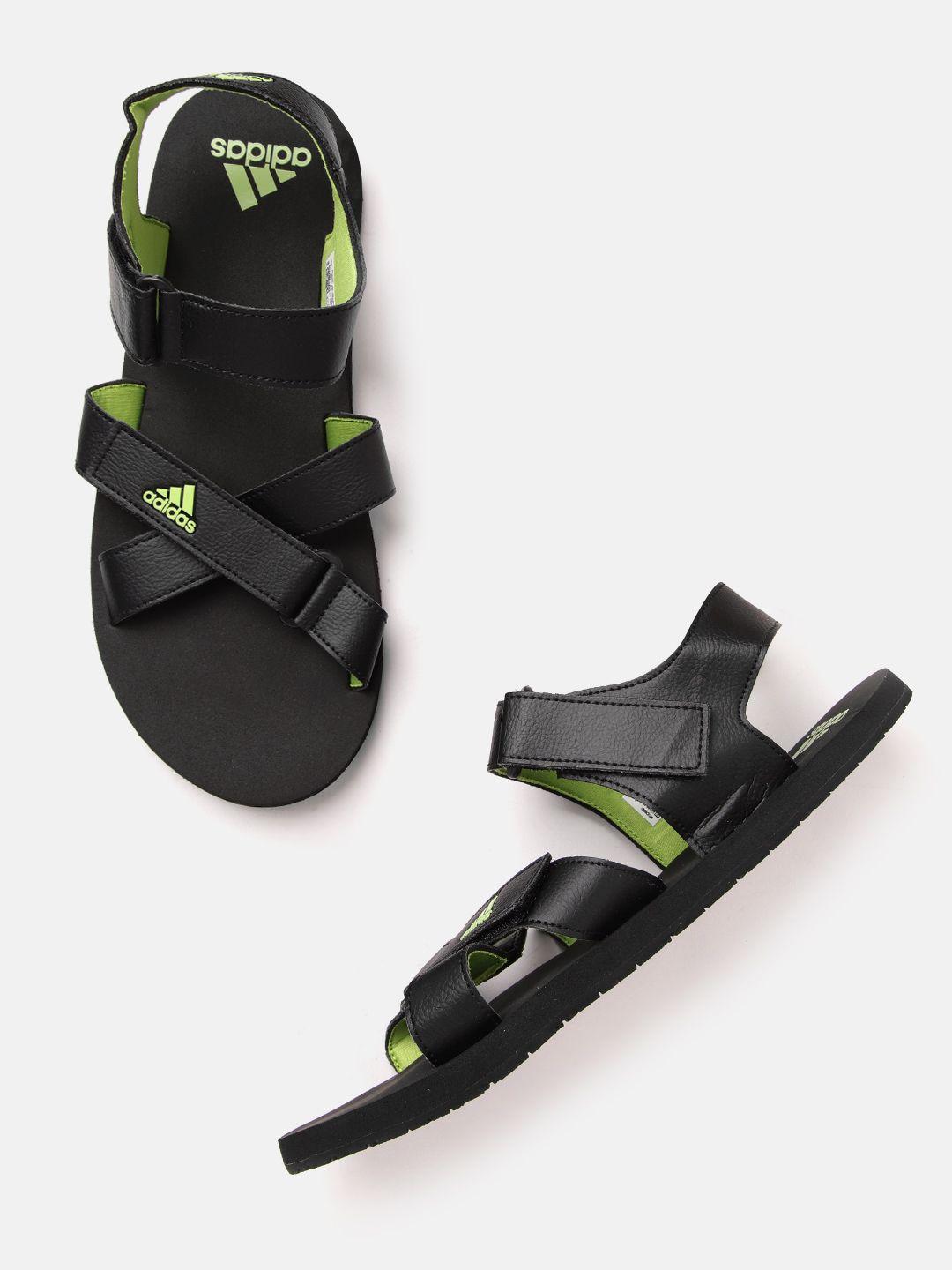 adidas men black solid traso sports sandals