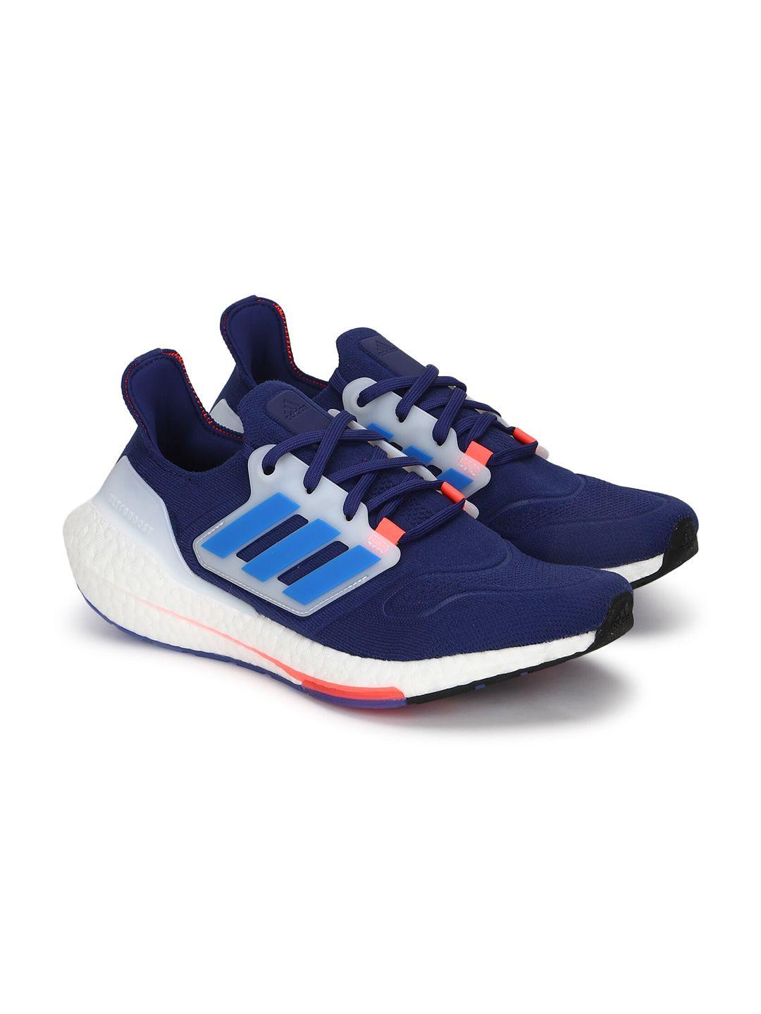adidas men blue textile sustainable running shoes