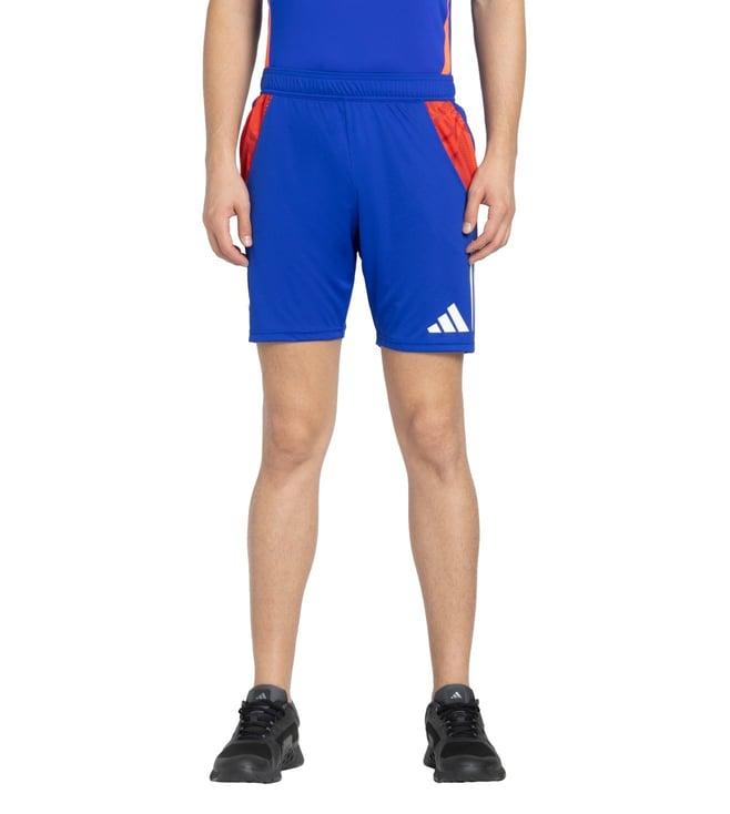 adidas men blue tiro24 c tr sho football shorts